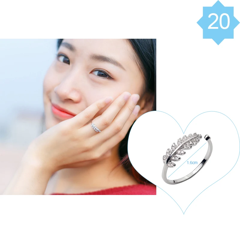 Trusta, 925 пробы, серебряное кольцо, открытый размер, для женщин и девушек, Мода 925, кольца на палец, хорошее ювелирное изделие, подарок, DS954