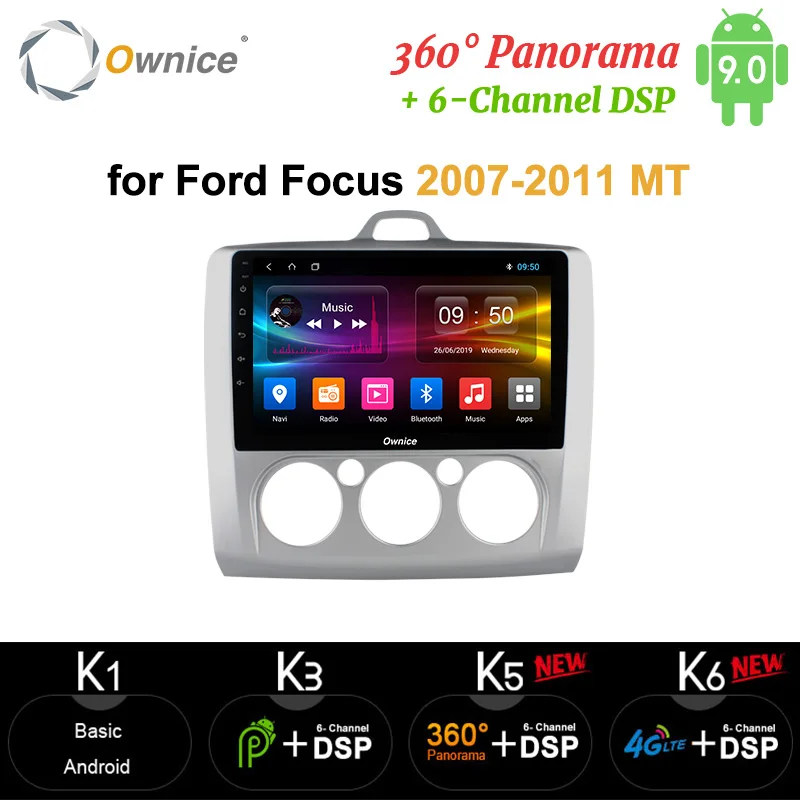 Ownice 8 Core Android 10 carplay Car 2Din Radio DVD player DVR OBD 360 Panorama DSP 4G SPDIF GPS Navi 9&quot for FOCUS 2007-2011 MT |