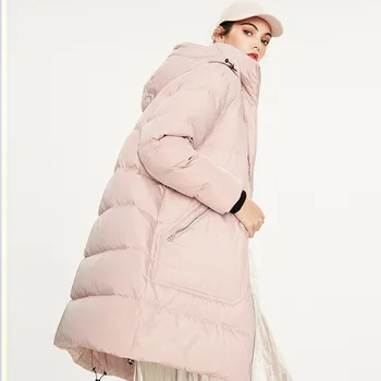 

AIGYPTOS 2020 Winter New Arrival Women Down Jacket Stripe Outerwear Loose Clothing High Quality Coat