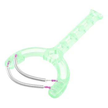 

Green handleable feather face fine hair remover epilator tool