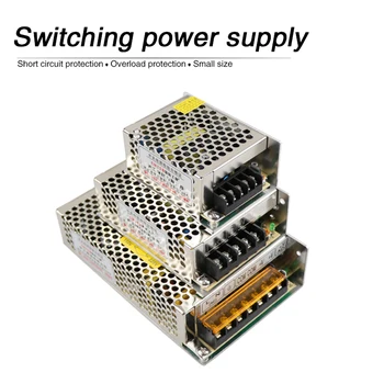 

Switching Power Supply Light Transformer ultra small AC 110V/220V To DC 5V 12V 24V 48V Power Supply Source Adapter CCTV/LED 15W