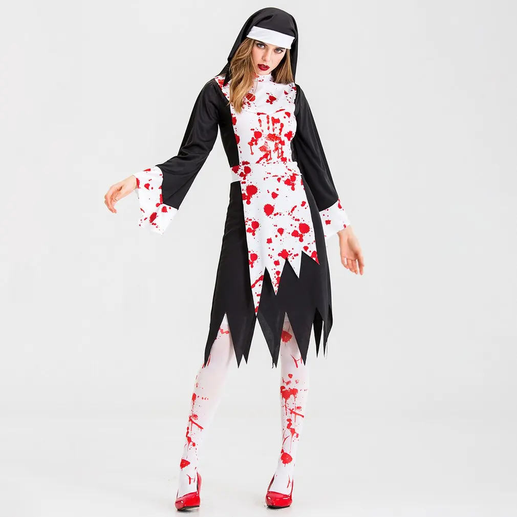 Halloween Vampire Zombie Suit Stage Costumes Role-Playing Halloween Carnival Show Professional Fashion Masquerade Ball