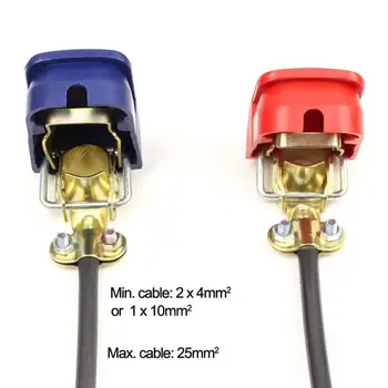 

Foxsur 12V Car Quick Release Battery Terminal Clip Connector Insulation Shell Change The Battery Easy And Convenient 1 Set