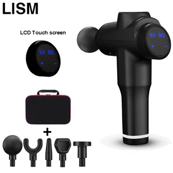 

SIML Massage gun Deep muscles massage relief the pain Body masseur Neck and back muscular Exercise relaxation electric Fascia