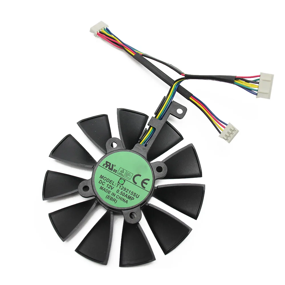 For ASUS Strix GTX 1060 OC 1070 1080 GTX 1080Ti RX 480 T129215SU 87MM Graphics Card Cooler Fan