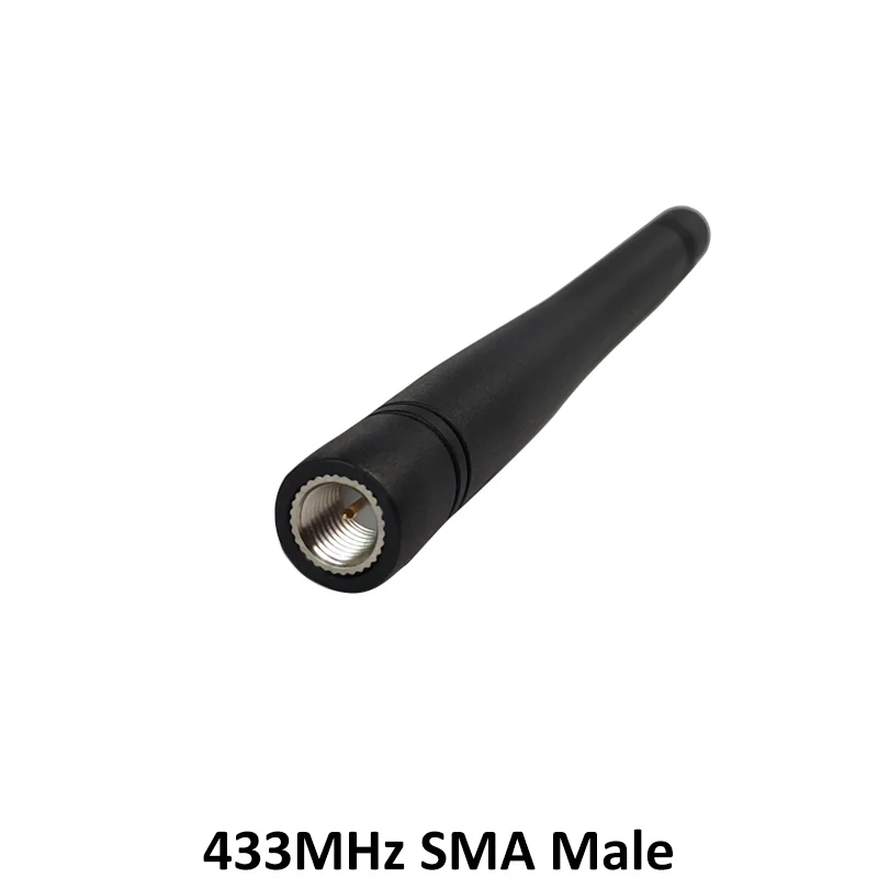 5pcs433MHz antenna 3dbi SMA Male Connector 433 mhz antena rubber antenne for wireless watermeter Gasmeter Lorawan 3