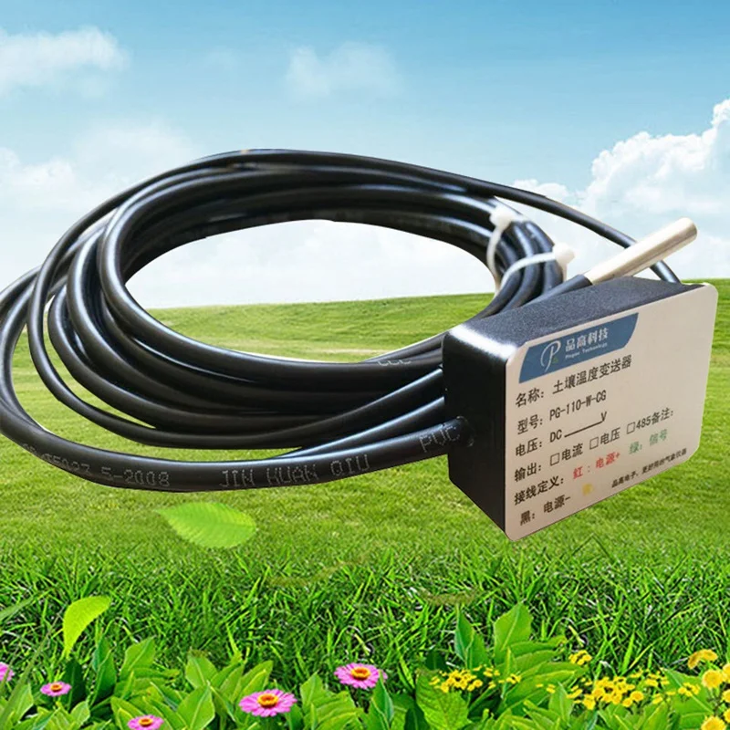 Soil Temperature Sensor Transmitter RS485 Soil Moisture Sensor/5-24V MODBUS Protocol Sensor