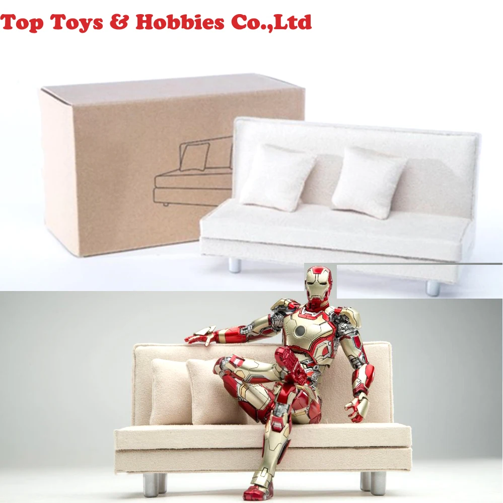 

1/12 Scene accessories sofa model for Super Flexible Iron man MK43 MK42 Action Figure Collectible Model Toy gift for holiday