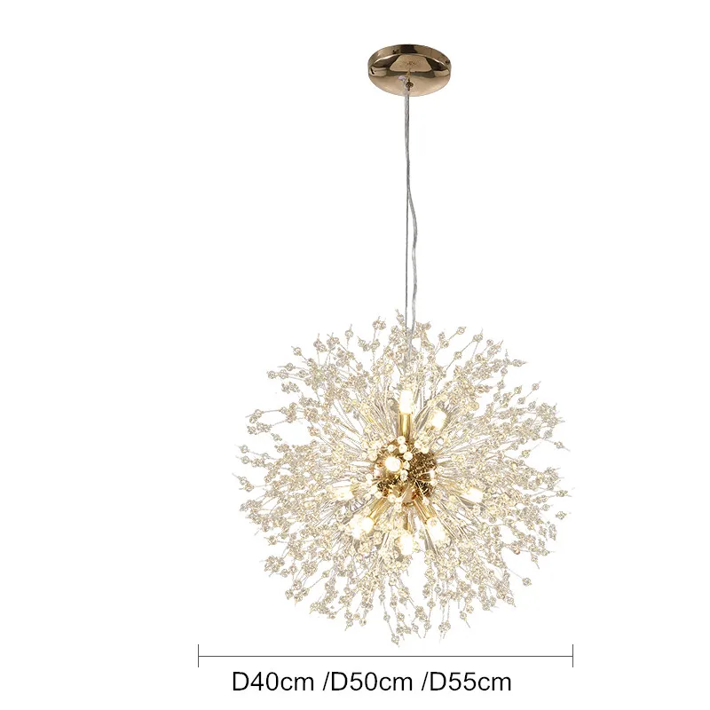 Nordic dandelion design led lustre pendurado lâmpada