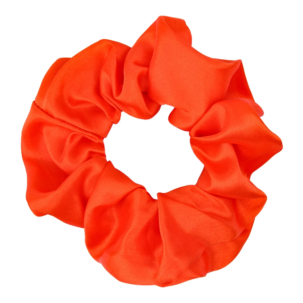 Deep orange Резиновые резинки для волос Meimile для девочек, резинки для волос, конский хвост, Детские аксессуары для волос для принцессы, оранжевые - Цвет: Deep orange