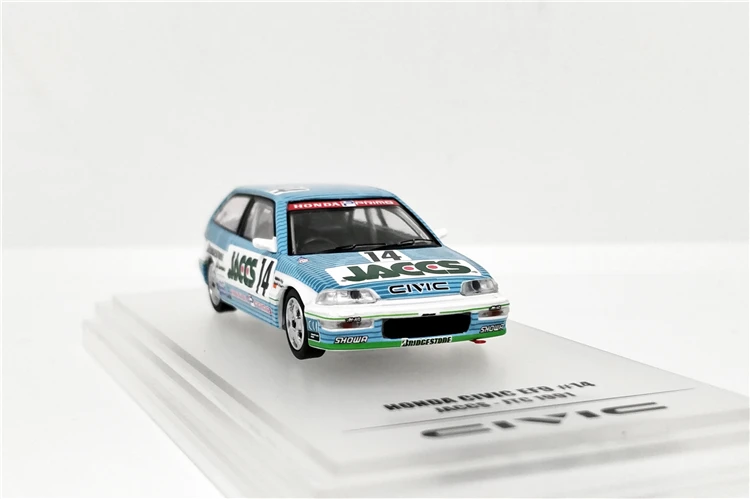 INNO 1: 64 HONDA CIVIC EF9 гр. A#14 JACCS JTC 1991 игрушечный автомобиль игрушки для детей литая под давлением модель автомобиля подарок на день рождения