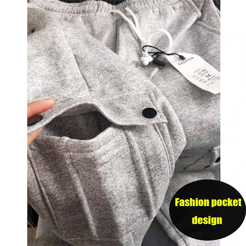 New Arrival Trendy Men Sweatpants Plus Size Winter Loose Trouser Outdoor Male Pocket Warm Comfort Jogging Sport Pants Pantalones - Image 5