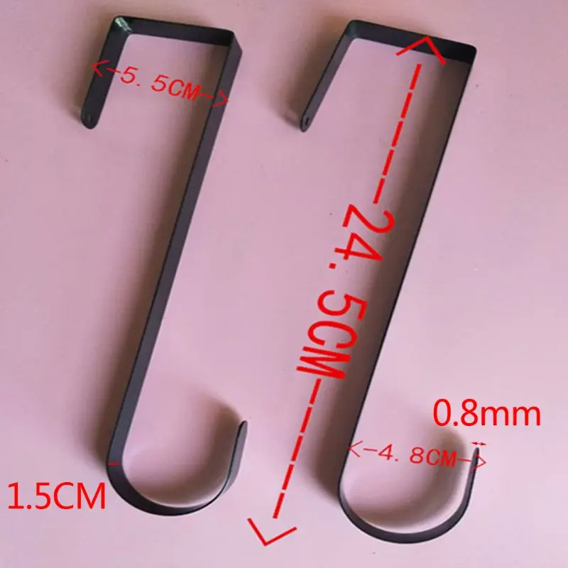 Colgadores con forma de gancho para puerta, estante de almacenamiento extraíble, organizador para guirnalda navideña, bolsa de abrigo U7ED