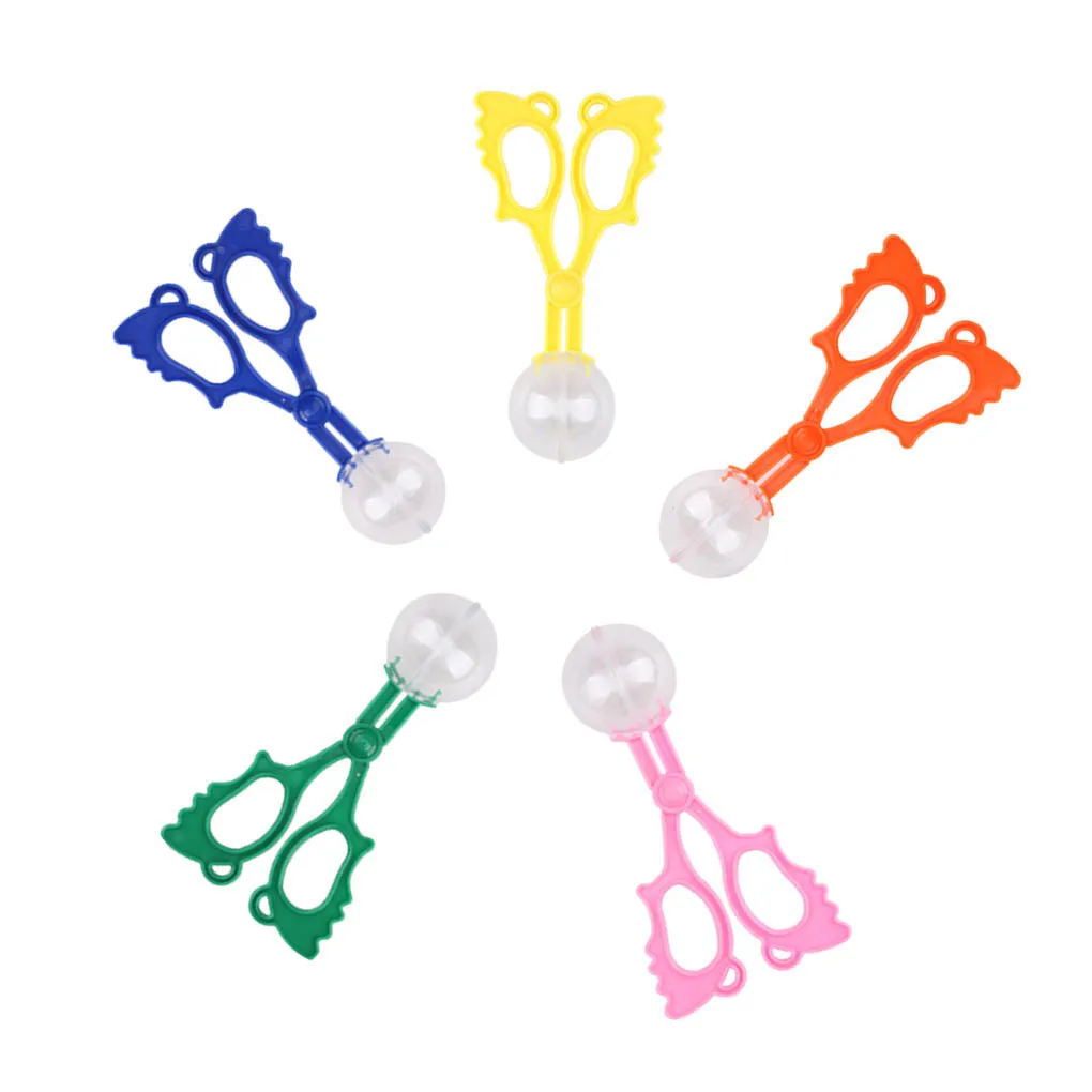 

5pcs Bug Insect Catcher Scissors Handy Scoopers Clamp Plastic Tongs Tweezer Children Toy Set
