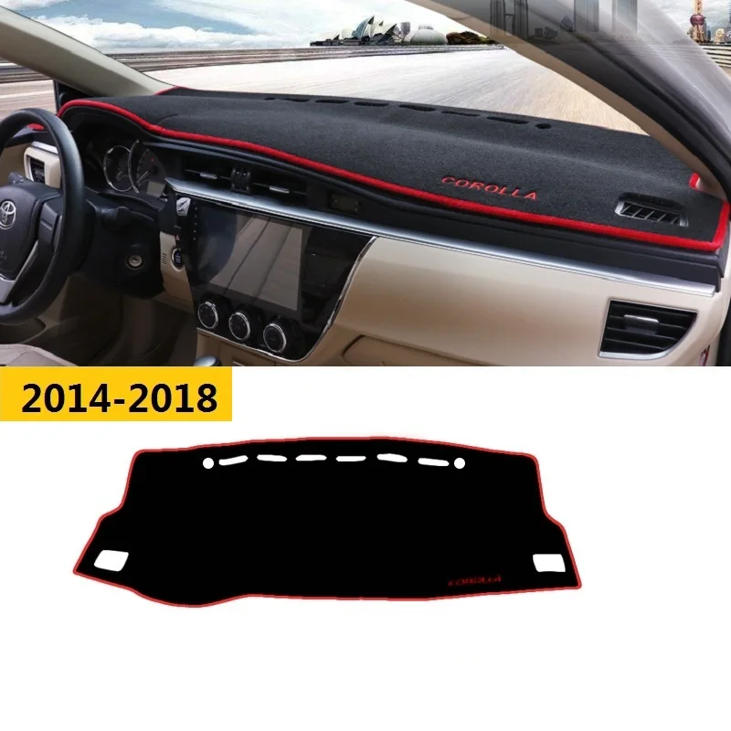 Для Toyota Corolla 2006- аксессуары приборной панели автомобиля Избегайте свет Pad Инструмент платформа стол покрытие коврики ковры