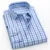Men Shirt Male Dress Shirts Striped Men's Casual Long Sleeve Business Formal Plaid Shirt camisa social 22