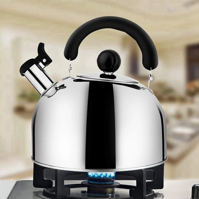 Tea Kettle Stovetop Whistling Tea Pot,Stainless Steel Tea Kettles Tea Pots for Stove Top,3L Capacity with Capsule Base By