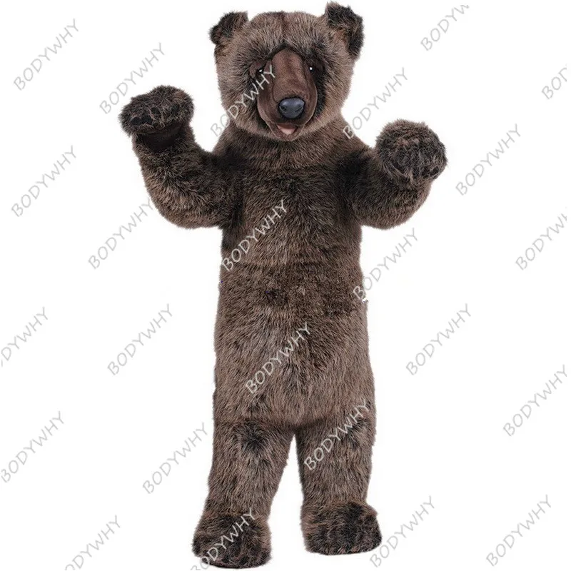Гризли медведи талисман плюшевый костюм косплей Вечерние игры нарядное платье наряды Акция карнавал Хэллоуин взрослых парад