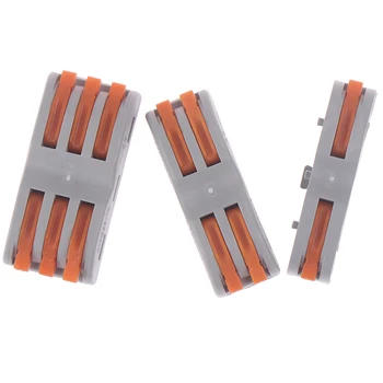 

250V 32A SPL-1 2 3 Ways Reusable Mini Fast Wire Connectors Universal Compact Wiring Connector Plug-in Terminal Block