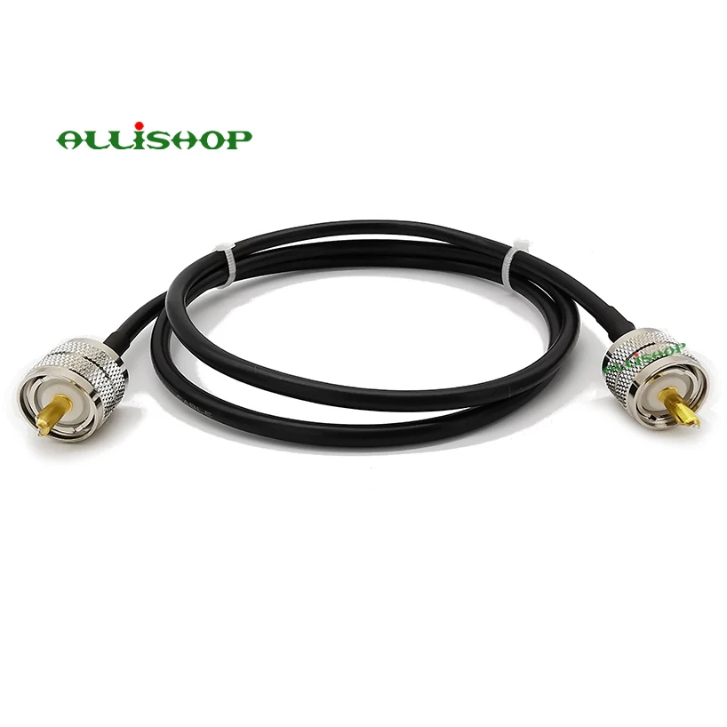 Pl259 к pl259 мужской RG58 коаксиальный кабель Пигтейл Перемычка UHF PL-259 штекер антенный кабель для CB, Любительская радиолюбителей