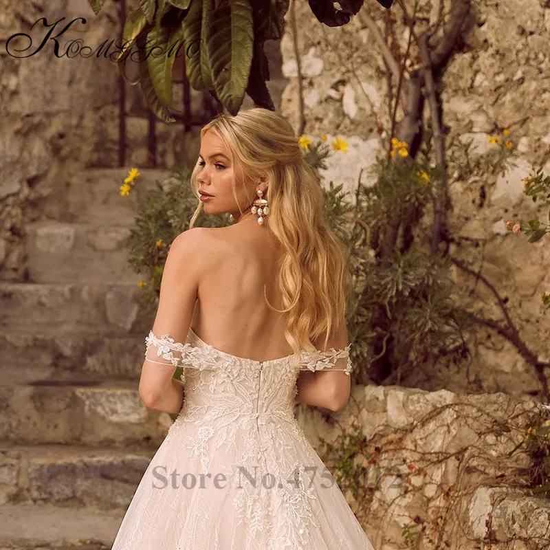 Vestidos De Novia, Новое поступление, бальное платье без бретелек, бальное платье на заказ, роскошное свадебное платье со шлейфом и кружевной аппликацией