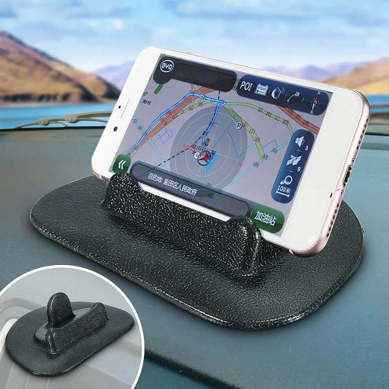 Силиконовый Автомобильный держатель для gps-навигатора прочный для панелей, на липкой основе коврик для смартфона поддержка Прямая