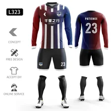 Custom Football Jerseys Full Sublimation Printing Soccer Jerseys Club Team Football Training Uniform Suit Soccer Uniform For Men
