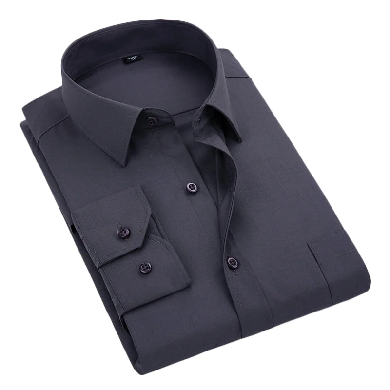 Мужские рубашки с длинным рукавом Kcoyster большие размеры 8XL 5XL 6XL 7XL Формальные