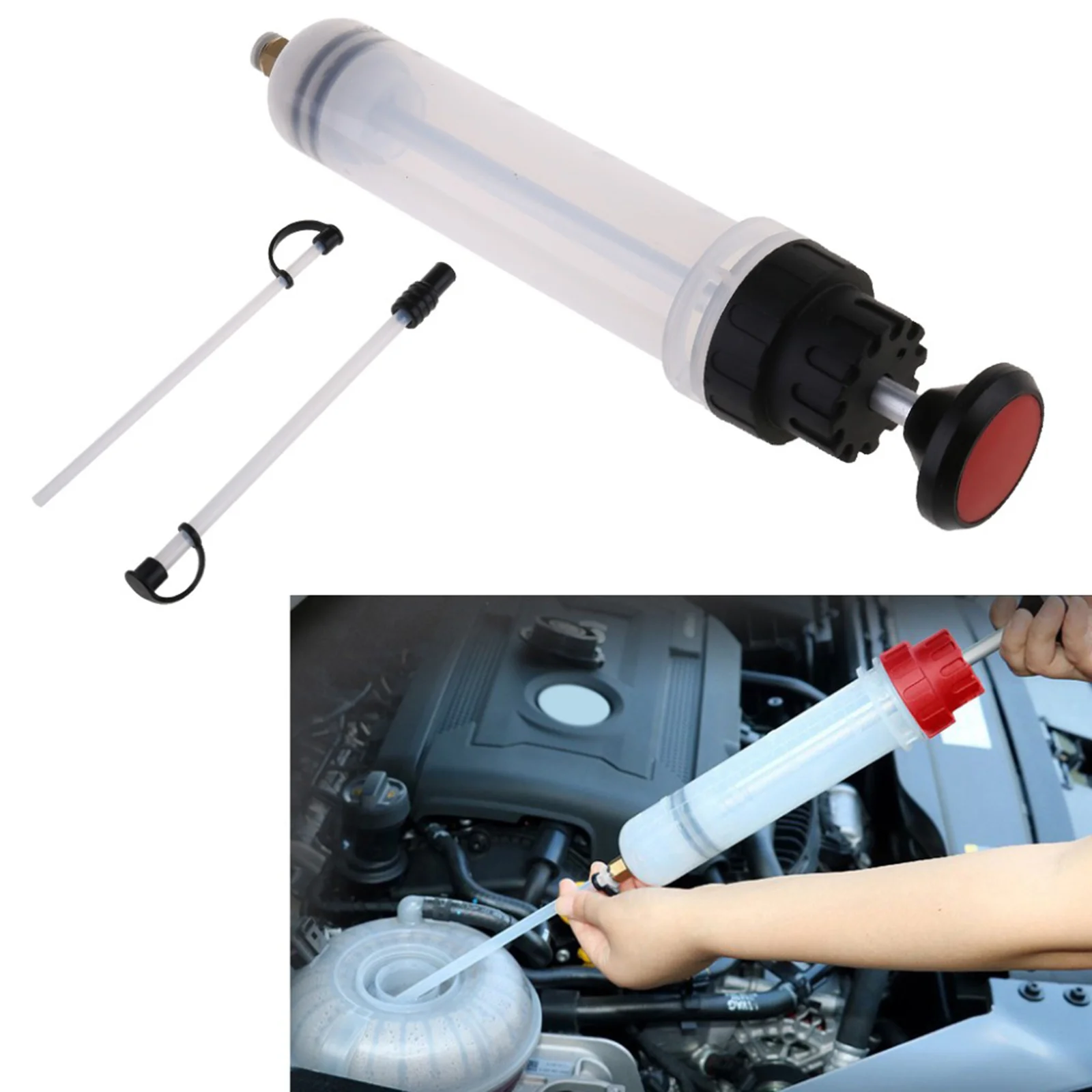 200cc Oil Fluid Extractor Filling Syringe Hand Pump, for brake fluid, engine oil, gear oil, transmission oil,etc 200cc Oil Fluid Extractor Filling Syringe Hand Pump, for brake fluid, engine oil, gear oil, transmission oil,etc