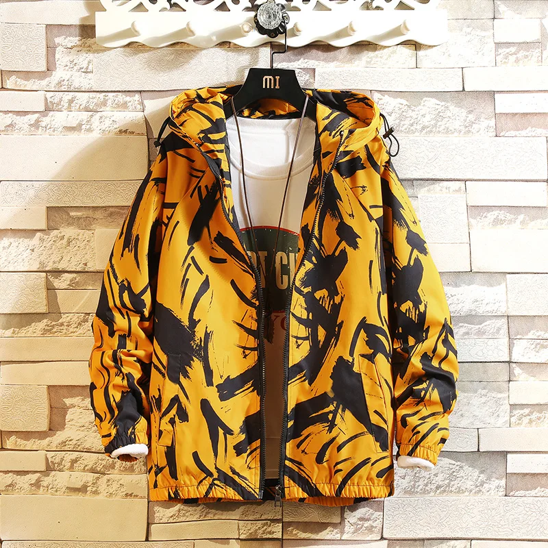 

Jackets Men Casual Fashion 2020 new Streetwear Print Style Design Spring Autumn Plus Asian Size S-4XL High Quality