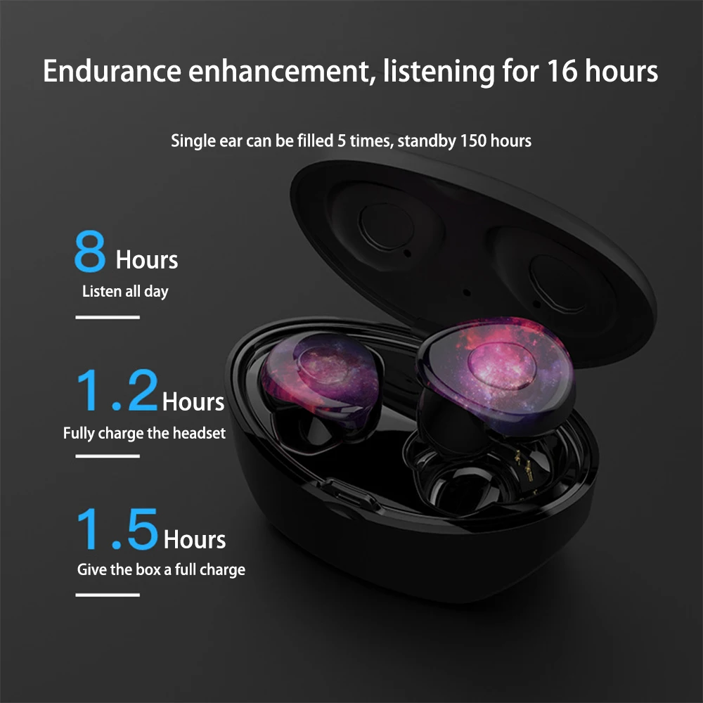 Wireless Bluetooth Earphone Active Noise Cancelling Earphones Sport Gaming Headset With Microphone In Ear Earbuds Bass Handsfree