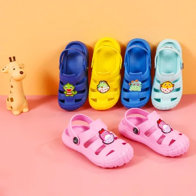 

Ltolo Boy Girl Children Baby Clogs Kids Summer Mules Garden Beach Cave Candy Color Hole Shoes For Girls Boys EUR24-31