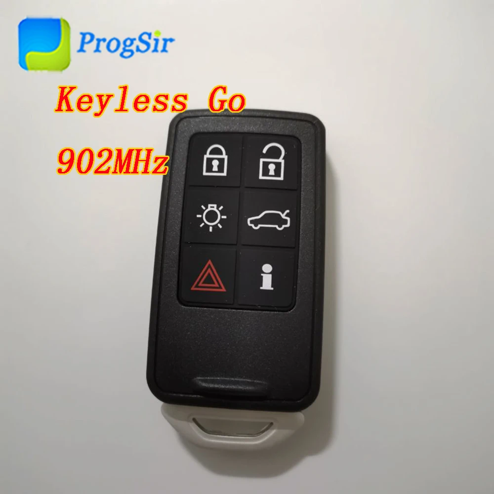 6 Button 902MHz Keyless Go Remote Control Proximity Key for Volvo S60 V60 XC60 S80 with PCF7945 PCF7953 Hitag2 ID46 Chip | Автомобили и