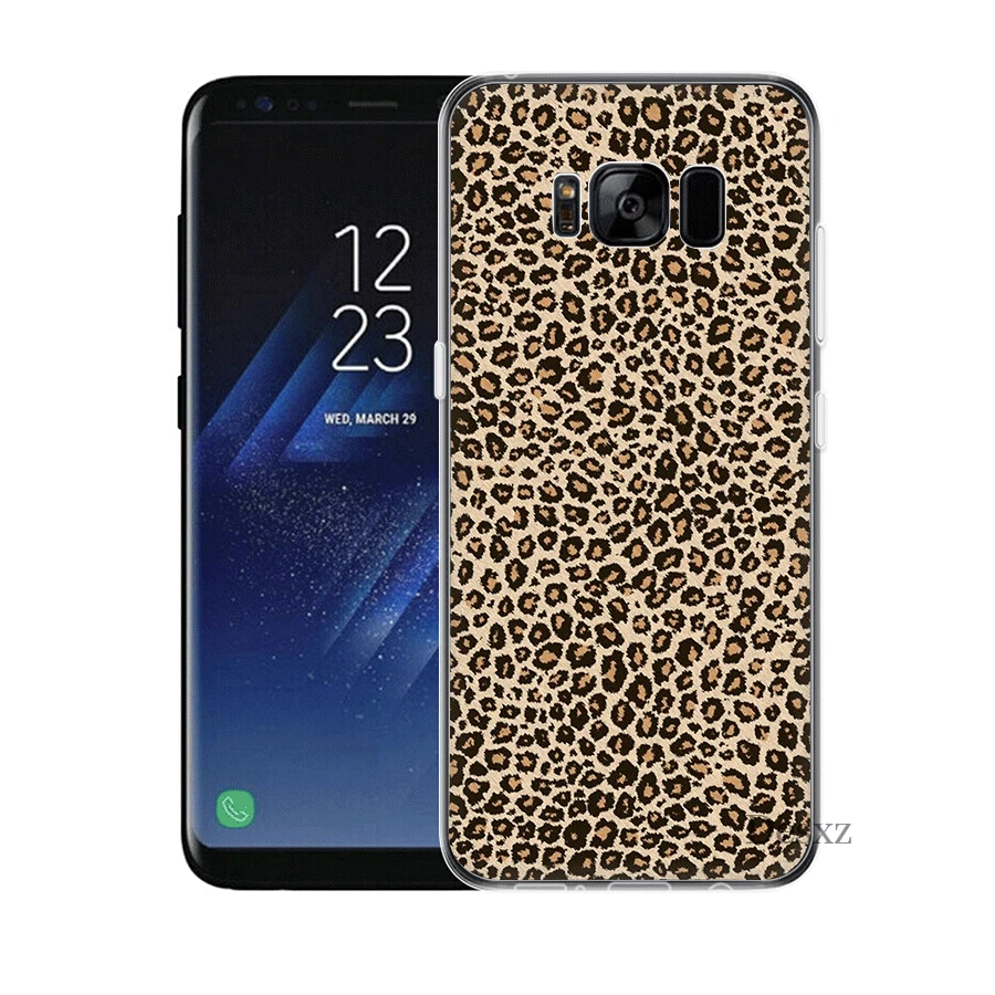 Мобильный чехол для телефона для samsung A3 A5 A6 A7 A8 A9 A10 A20 A30 A40 A50 A60 A70 в твердом переплете с леопардовым принтом классные
