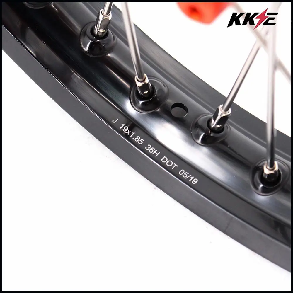 KKE 1,85*19& 2,15*19 плоские трек, колесные диски комплект подходит для KTM SX SXF XC XCW XCF 125 150 200 250 300 350 400 450 500 505 525