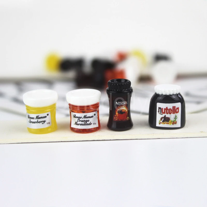 1:12 Dollhouse Miniature Food Mini Chocolate Sauce Jam for Blyth Pullip BJD Doll Kitchen Toy Accessories