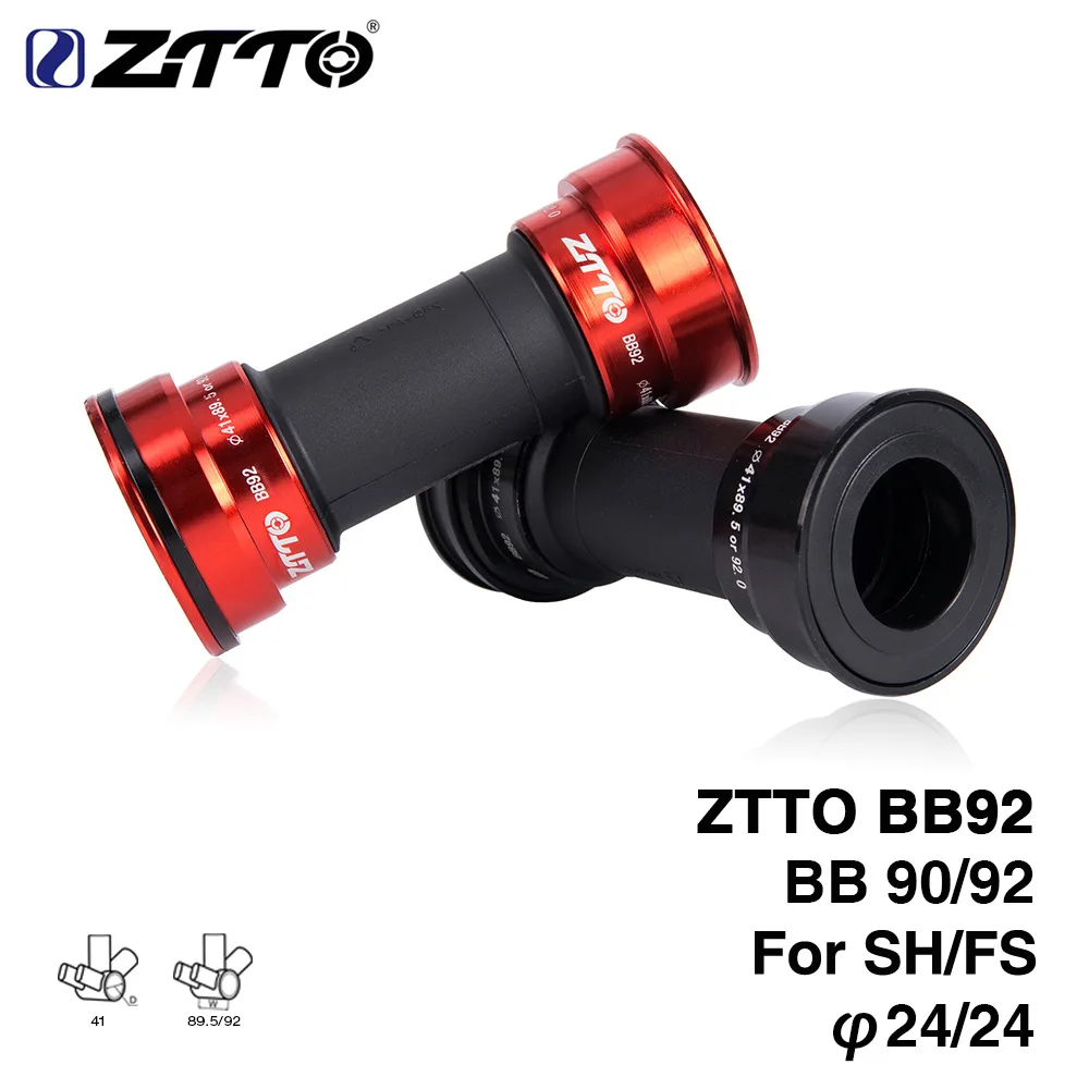 ZTTO mountain road bicycle bottom BB92BB90BB86 integrated press-in center shaft suitable for bracket for24mm song | Спорт и