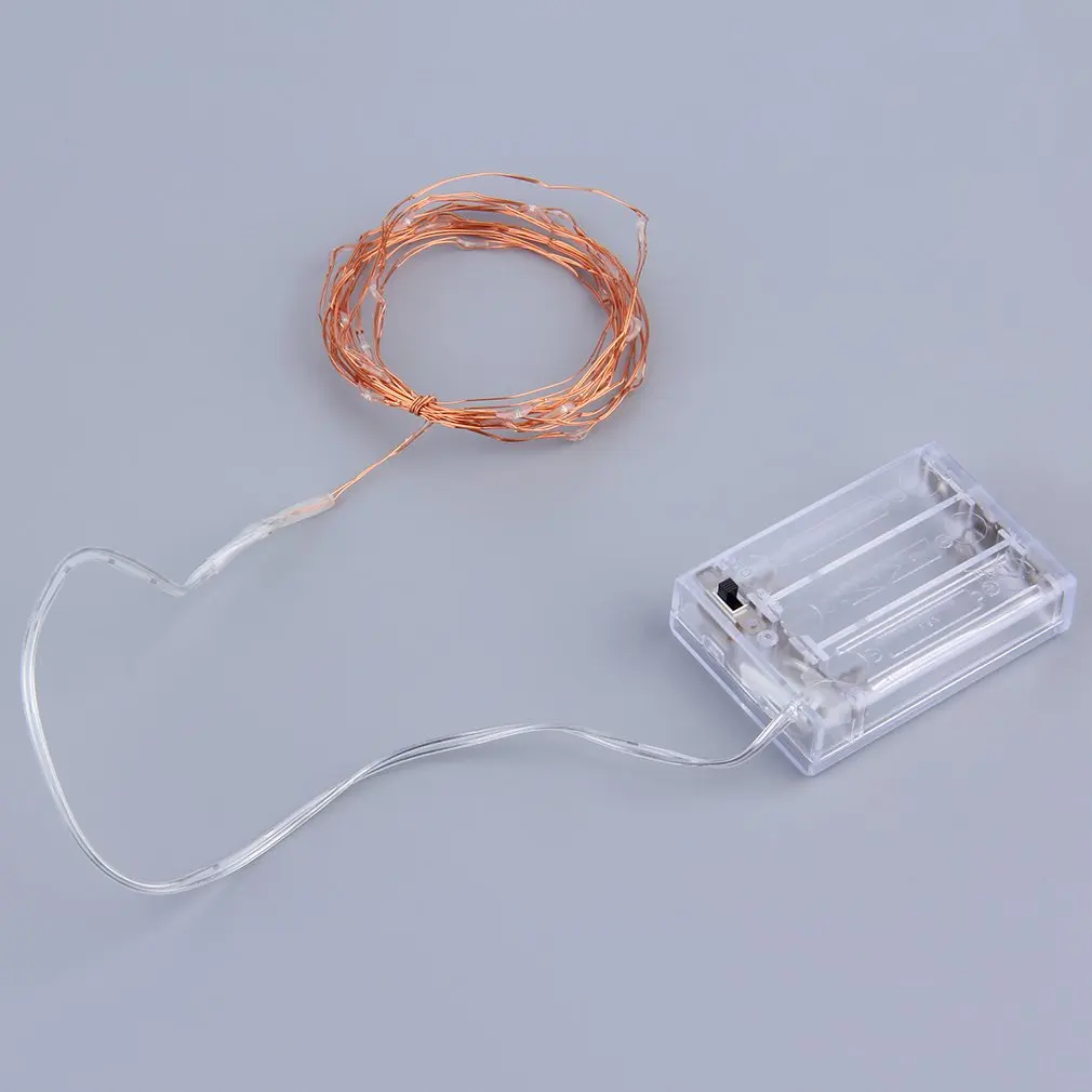 3 м 30LED медный провод рождественские вечерние гирлянды Сказочный светильник на батарейках Свадебный чудесный декоративный светильник для улицы