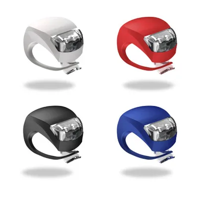 1Pcs Bike Light Silicone LED Head Front Rear Bicycle Light Waterproof Wheel Cycling Light With Battery Bike Accessories TSLM2