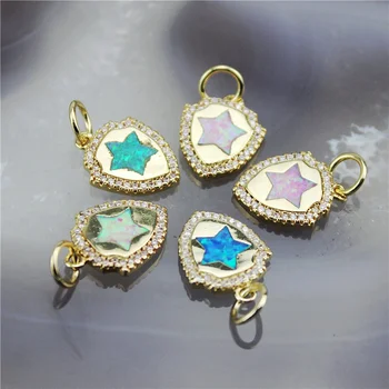 

12*13mm 10pcs/lot fashion creative multi-style pendant, cz charm jewelry accessories, fashion cz charm pendant accessories