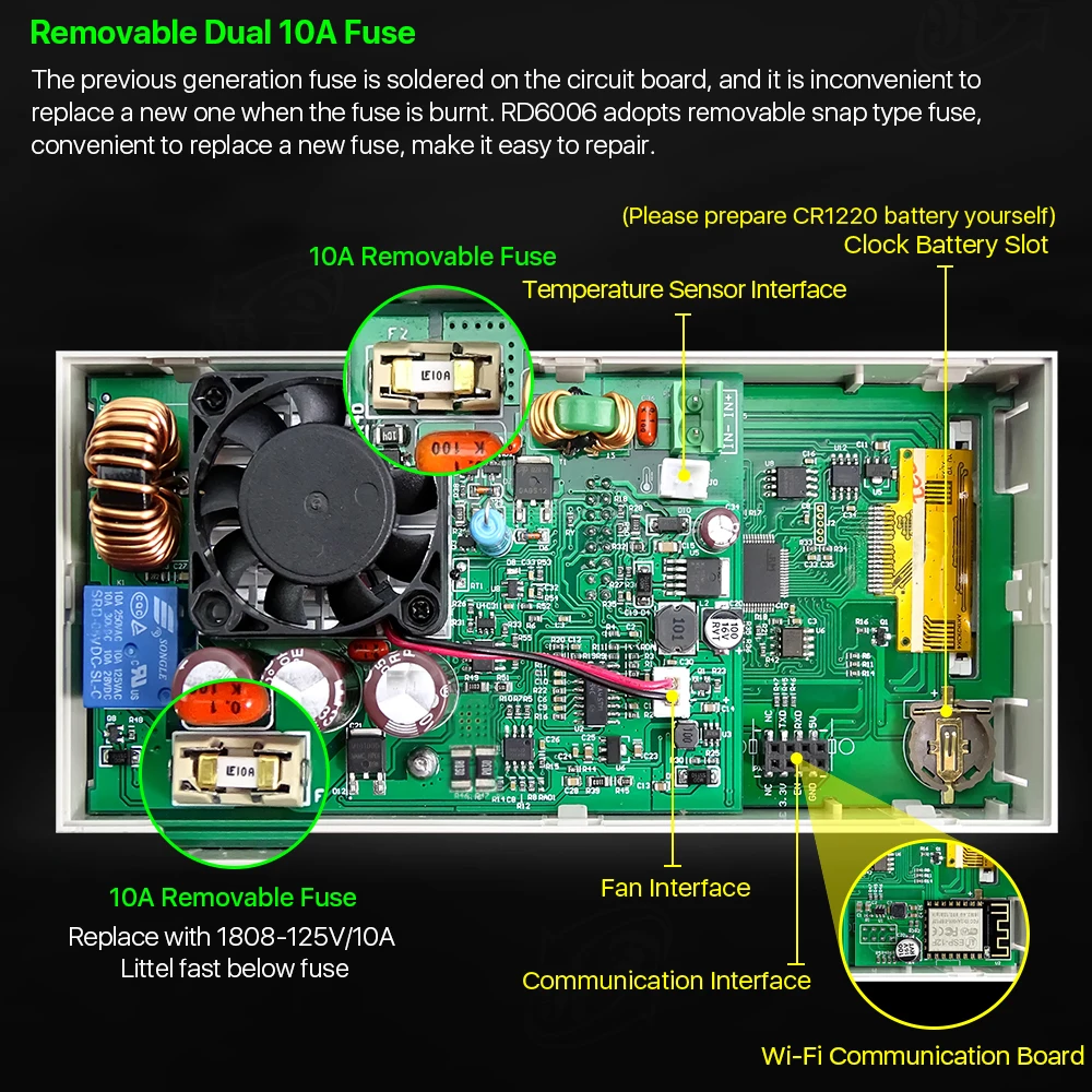 RD6006 RD6006W USB WI-FI DC-DC Напряжение текущий понижающий Питание понижающий Напряжение конвертер Вольтметр 60V 5A