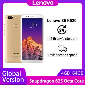 

Global Version Lenovo S5 K520 4GB RAM 64GB ROM Smartphone Snapdragon 625 Octa core Dual Rear 13MP Front 16MP Face ID Cellphone