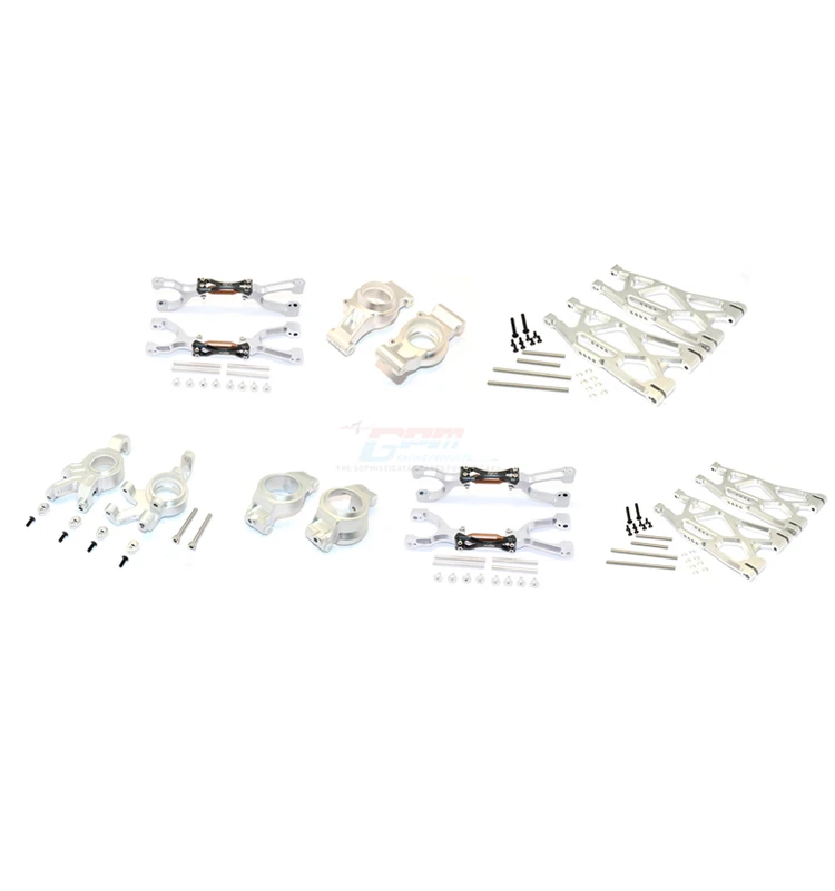 Frontale In Alluminio Posteriore Superiore Del Braccio Inferiore C Hub Kncukle Arm Set Per 1/5 Traxxas X-Maxx Xmaxx 6S 8S 1 Ordine