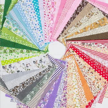 

24cmx25cm, 7 Pcs / lot, Print Cotton Patchwork Fabric Sewing Quilting Needlework DIY Handmade Material