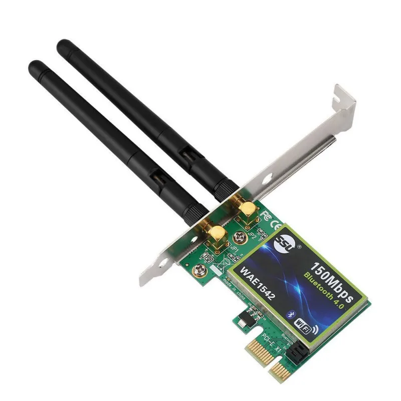 Bluetooth WiFi PCI-E сетевая карта 2,4G беспроводной 150 Мбит/с PCI-E PCI Express Интернет сетевой адаптер