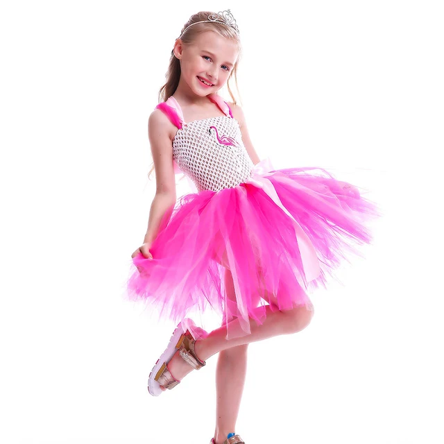 pedir Máxima Mal humor Vestido de flamenco rosa para niñas, vestidos de tutú, vestidos de noche  para niños, disfraces de Ballet de princesa, fiesta de cumpleaños, ropa de  Halloween _ - AliExpress Mobile