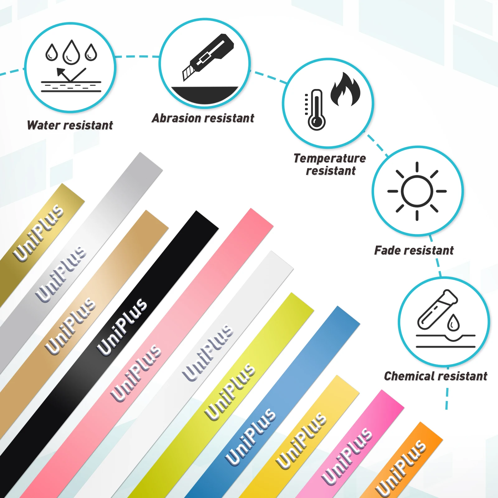 Fitas de Etiquetas Impressora para Motex Uniplus Caber Dymo Multi Cores Gravando Rotulagem Fabricante Faça Você Mesmo Carta E101 Impressora Etiqueta 10pk 3d - Imagem 3