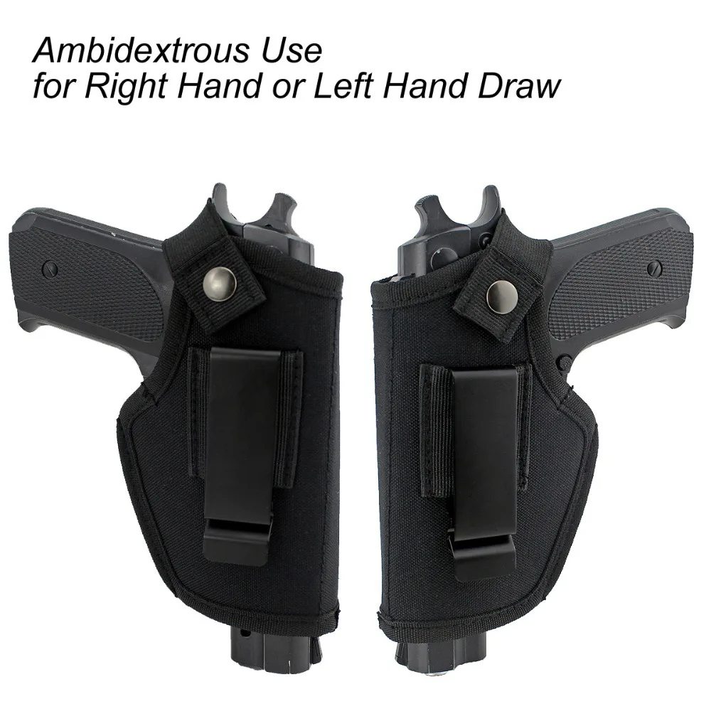 Universal Tactical Gun Holster Concealed Carry Holsters Belt Metal Clip IWB OWB Holster Airsoft Pistol Gun Bag for Handguns for Pistol Holster Gun Bag Gun Holster Gun Accessories