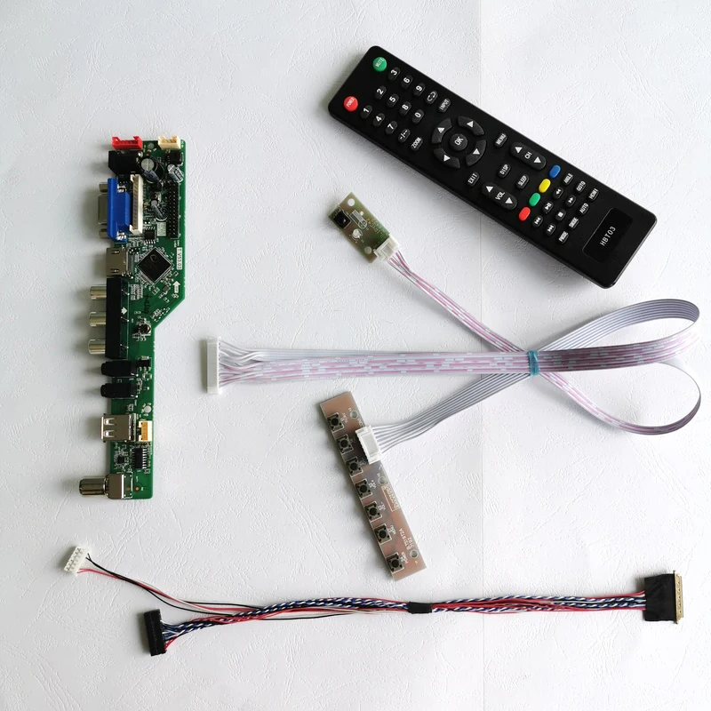 Fit B173RW01/CLAA173UA01A WLED 1600*900 VGA+Audio+USB+Remote laptops panel 40Pin LVDS 17.3&quot screen controller board DIY kit |