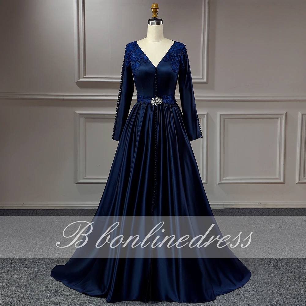

Real Picture Moroccan Kaftan Evening Dresses 2020 Flower Pearl Muslim Arabic Evening Dress Caftan Party Dress robe de soiree